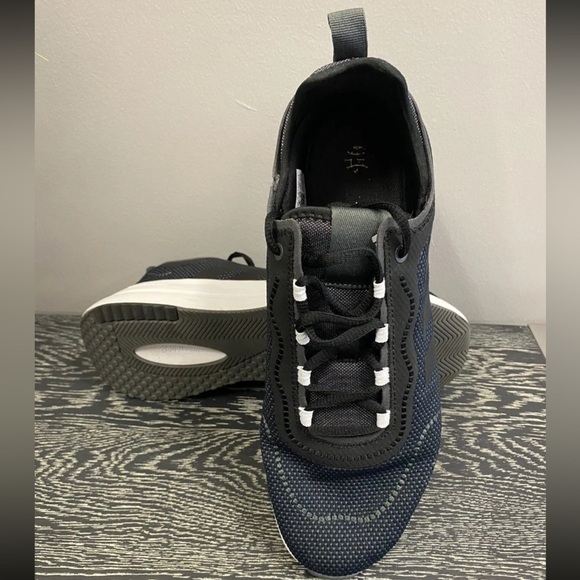 Adidas fukasa run women's running shoes size 9.5 black white athletic sneakers - Picture 3 of 16